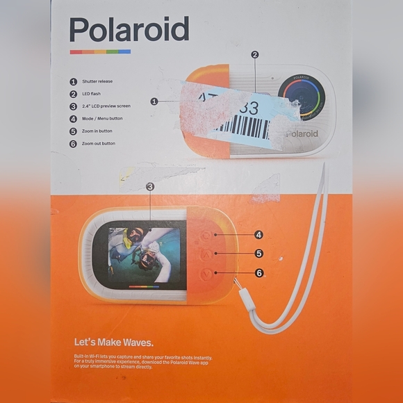 NEW Polaroid Wave Underwater Streaming Camera - Picture 2 of 3